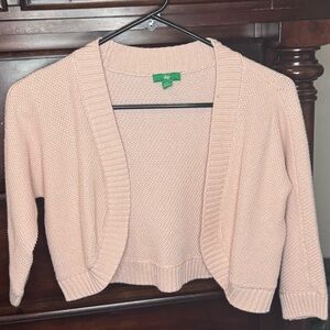 Chic Pink Cropped Sweater